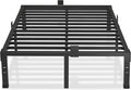 MAF 12 Inch Full Size Bed Frame with Mattress Slide Stopper Black Heavy Duty Metal Platform Bed Frames Steel Slat Support, No Box Spring Needed, Noise Free, Easy Assembly