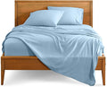 Bare Home Full XL Sheet Set - 1800 Ultra-Soft Microfiber Full Extra Long Bed Sheets - Double Brushed - Deep Pockets - Easy Fit - 4 Piece Set - Bedding Sheets & Pillowcases (Full XL, Light Blue)
