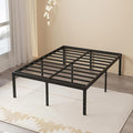 Maenizi California King Bed Frames, 20 Inch Heavy Duty Metal Platform Support Up to 3000 lbs with Steel Slat, No Box Spring Needed, Easy Assembly, Noise Free, Black