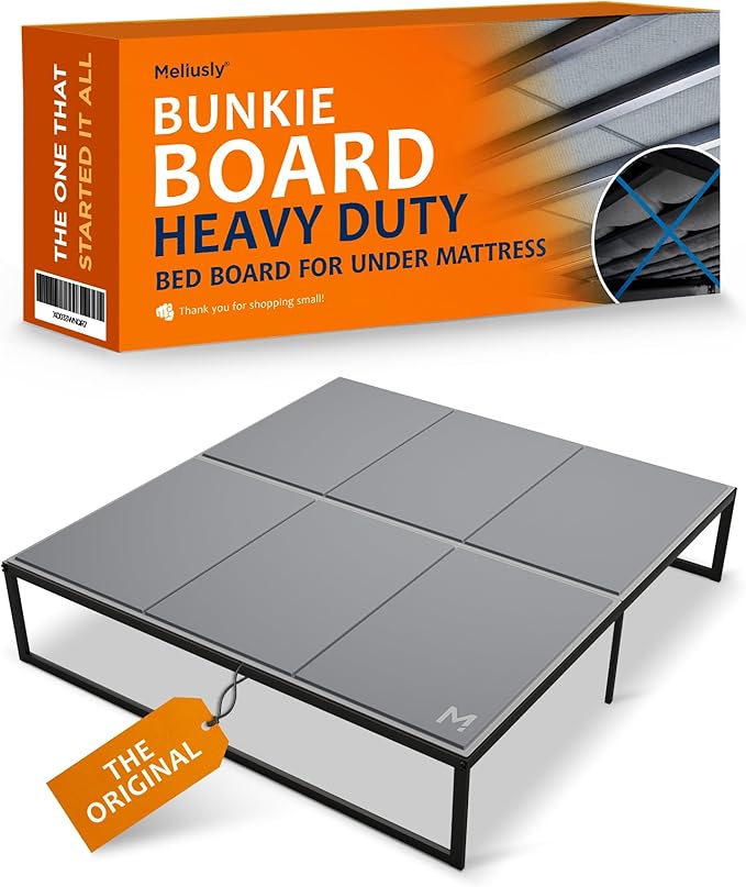 Meliusly Heavy Duty Bunkie Board California King (72x84) - Non-Slip Breathable Bed Support Board for Slatted Bed Frame, Anti-Sag Under Bed Support, Noise Minimizing Moisture Resistant