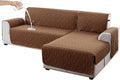 Genina Sectional Couch Covers for Dogs L Shaped Sofa Covers Chaise Lounge Cover Reversible Sofa Cover Sectional Furniture Protector for Pets, Kids (Camel, X-Large)