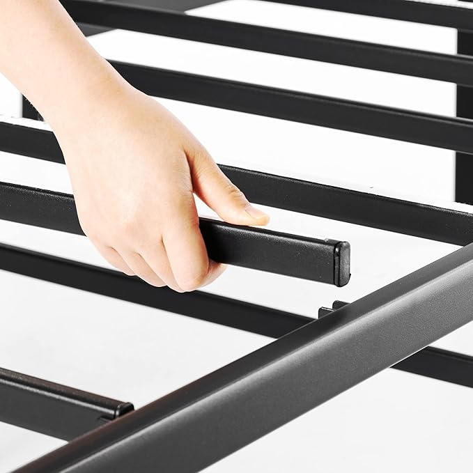 Best Price Mattress Full 18 Inch Black Metal Platform Bed Frame