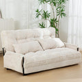 MAXYOYO Adjustable Floor Sofa Couch, Multi-Functional Bean Bag Bed, Loveseat Floor Couch Foldable Lazy Sofa Sleeper Bed for Reading Living Room, Beige