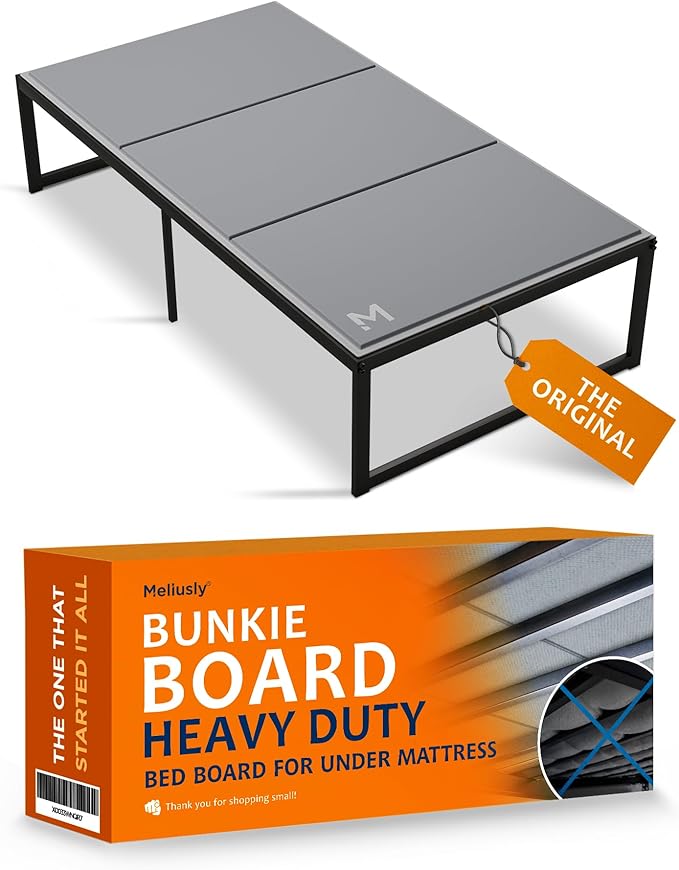Meliusly Heavy Duty Bunkie Board Twin XL Size (38x79) - Non-Slip Breathable Bed Support Board for Slatted Bed Frame, Anti-Sag Under Bed Support, Noise Minimizing Moisture Resistant
