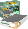 Greaton, 10” Twin XL Box Spring for Twin XL Size Bed – Amish-Made in The USA – Solid Wood Mattress Foundation with Stable & Quiet Support – Flat-Packed & Easy Assembly – White