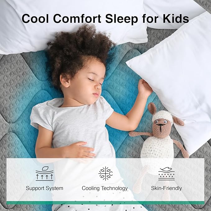 Novilla 6 Inch Queen Hybrid Mattress with Gel Memory Foam & Bonnell Coil for Cooling Night Relief & Comfortable Rest Mattresses in a Box CertiPUR-US Certified