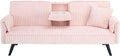 Minimalist Style Straight Line Corduroy Sofa for Living Room and Bedroom Comfortable Sitting and Lying Modern Home Furniture