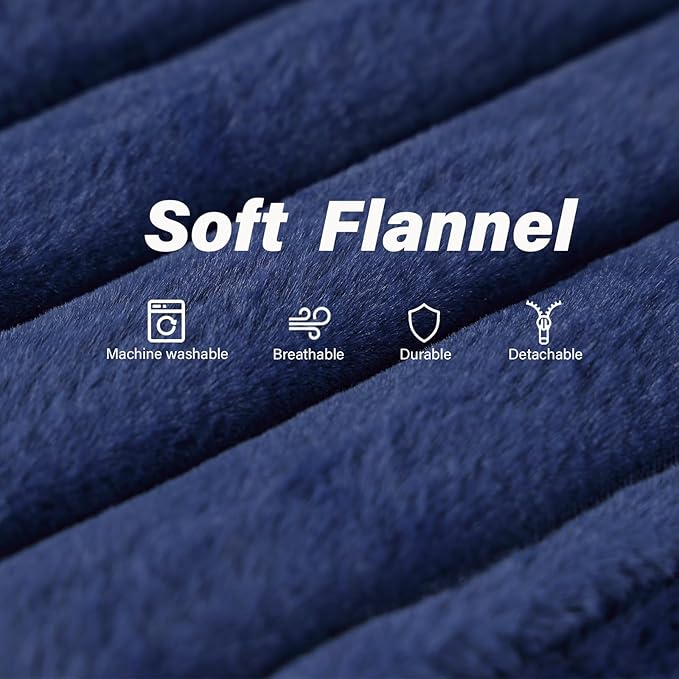 Tiita Folding Sofa Bed Single Size, Convertible Sleeper Chair Mattress with Pillow, Thick Corduroy Floor Mattress Couch Bed with Side Pocket, Guest Room, Dorm, Apartment, Navy
