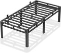 ROIL 24 Inch Twin XL Bed Frame, Metal Bed Frame & Box Spring 2 in 1 Platform with Round Corner Legs, 4000LBS Double Layer Bed Frame with Headboard Holes Mattress Baffles, Noise-Free Easy Assembly