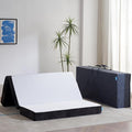 Odorless Foldable Mattress Full Size 75" x 54" x 6", 6 Inch Medium Firm Folding Foam Mattress with Storage Bag, Fiberglass Free Trifold Memory Foam Mattress for RV, Guest Bed
