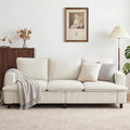 3 Seater Couch, 83" Comfy Corduroy Sofa with Deep Seat, Modern Sofa Couch for Living Room, Office, Bedroom, Apartment (Pillows not Included)