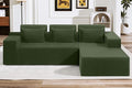 HABUTWAY Sectional Couches for Living Room,No Assembly L Shaped Couch 105" Modular Sectional Sofa Couch with Deep Seat,Cloud Couches Furniture Sets for Apartment,Corduroy (Green, Right Facing)
