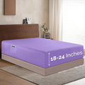 Elegant Comfort 1500 Premium Hotel Quality 18-24 Inches Deep - Extra Deep Pocket Single Fitted Sheet for High Mattress, Luxury and Softest, Smart Pocket - Wrinkle Free, California King, Lilac