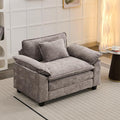 Modular Sectional Sofa, Comfy Cloud Couch Sectional Sofa, Chenille Sofa Sleeper Deep Seat Sofa with Throw Pillows for Living Room (Light Gray, 53"- Single Seat)