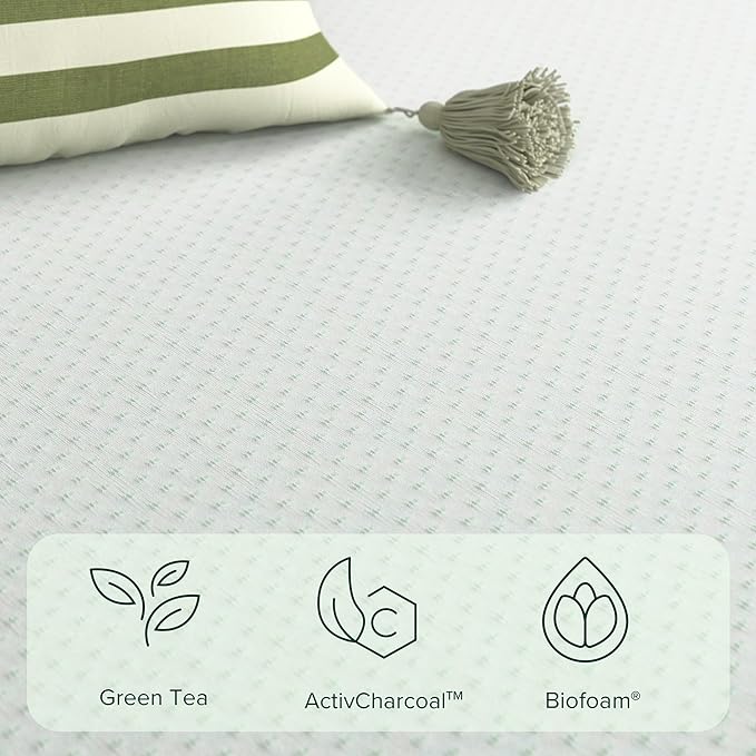 Zinus Memory Foam 8 Inch Green Tea Mattress, Full