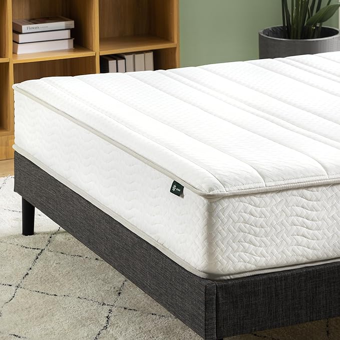 Zinus 8 Inch Foam and Spring Hybrid Mattress [New Version], California King, Fiberglass Free, Medium Firmness, Durable Support, Certified Safe Foams & Fabric, Mattress in A Box
