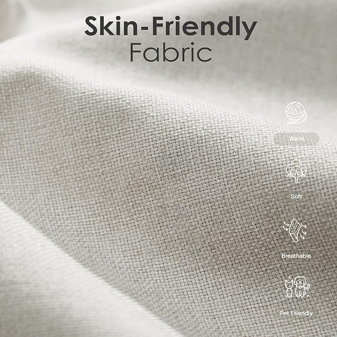 89" 3 Seater Sofa for Living Room, Deep Seated Comfy Couch High Back Suppor Removable Washable Couches, Modern Farmhouse Rolled-Arm Sofas - Grey