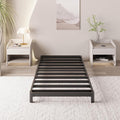 Yicensen 4 Inch Twin Bed Frame Low Profile No Box Spring Needed, Heavy Duty Metal Twin Size Platform Bed Frame with Rounded Corner Legs, Easy Assembly, Noise Free, Black