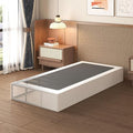 Lutown-Teen 10 Inch Twin Box Spring High Profile, Heavy Duty Metal Box Spring Twin Bed Base with Fabric Cover, Mattress Foundation, Noise Free, Easy Assembly