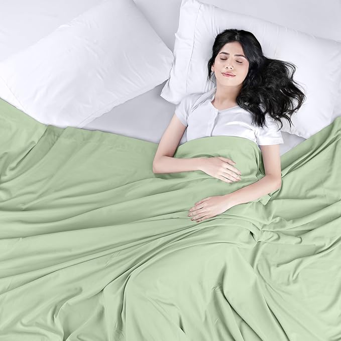 Utopia Bedding Flat Sheet - Soft Brushed Microfiber Fabric - Shrinkage & Fade Resistant Top Sheet - Easy Care - 1 Flat Sheet Only (King, Sage)