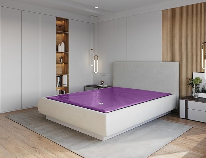 WAVELESS 99%, California King Size, Waterbed Hardside Mattress Bundle, Includes Fill & Drain Kit, 8oz. Water Conditioner and Stand-Up Liner, Heavy Duty Vinyl, 72"W x 84"L x 9"H, Frame NOT Included