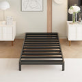 Yicensen 9 Inch Twin Bed Frames with Rounded Corner Legs, Heavy Duty Metal Twin Size Platform Bed Frame No Box Spring Needed, Easy Assembly, Noise Free, Black