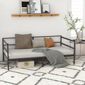 Giantex Metal Twin Daybed Frame, Day Bed w/Heavy-Duty 16 Slats Support & 11" Storage Clearance, Space Saving Sofa Bed for Living Room, Guest Room, Easy Assembly, No Box Spring Need, Black