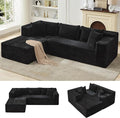 Garvee Modular Sectional Sofa Cloud Sectional Couch, 106" Comfy Fluffy L Shaped Couches for Living Room,Oversized Sofa Sleeper with Deep Seat, No Assembly Required