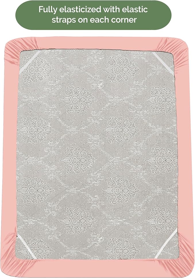 Elegant Comfort 1500 Premium Hotel Quality 18-21 Inches Deep - Extra Deep Pocket Single Fitted Sheet for High Mattress, Luxury and Softest, Smart Pocket - Wrinkle Free, Twin/Twin XL, Dusty Rose