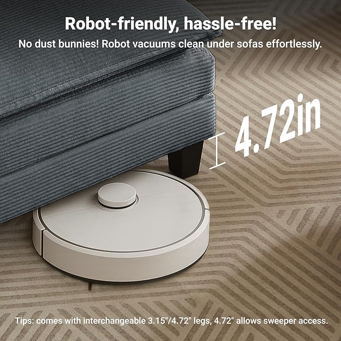 Modular Sectional Sofa, 76.5" L-Shaped Corduroy Comfy Sectional Couches for Living Room, 2-Seater Cloud Couches with 1 Movable Ottoman, Flexible Combination Modern Deep Seat Sofa (Grey)