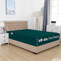 Elegant Comfort 1500 Premium Hotel Quality 18-21 Inches Deep - Extra Deep Pocket Single Fitted Sheet for High Mattress, Luxury and Softest, Smart Pocket - Wrinkle Free, King, Marine Teal