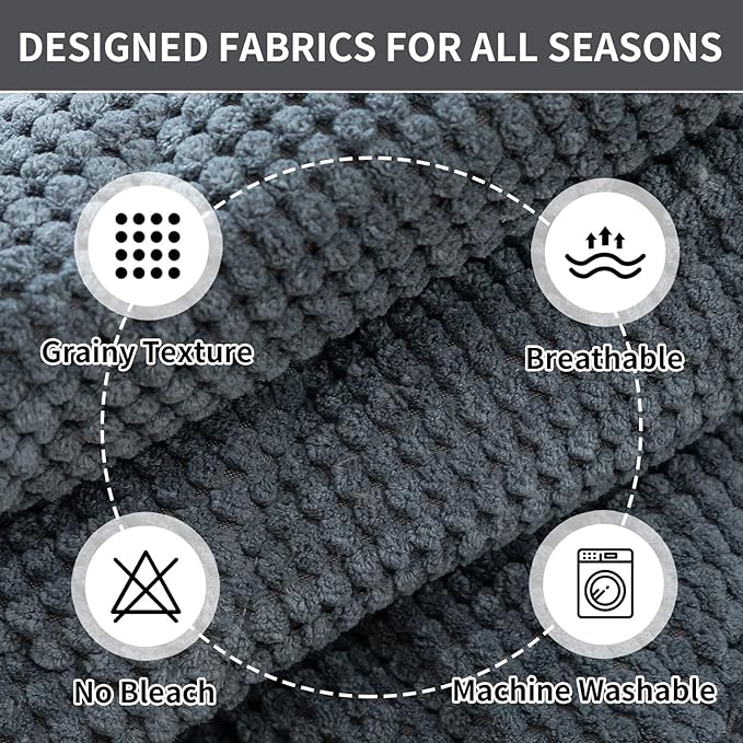 Sofa Couch Cover, Sofa Covers Washable for Dogs, Non-Slip Couch Covers for Sectional Sofa, Sofa Slipcovers for All Seasons Furniture Protector for L Shaped(Dark Grey, 27"x 71")