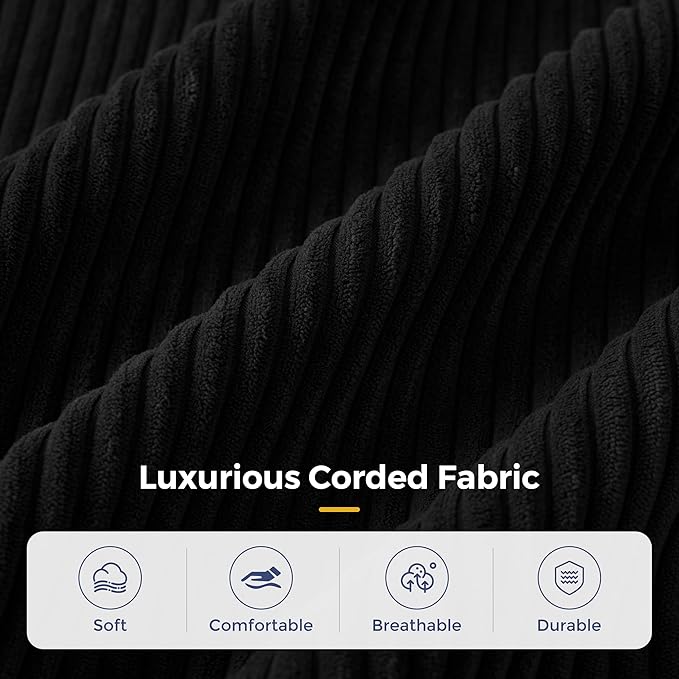 MAXYOYO Modular Sectional Sofa Couch, Foldable U Shaped Cloud Couch with Pillows, Tufted 7-Seat Boneless Sleeper Lounger Floor Sofa Bed for Living Room, No Assembly Required, Black