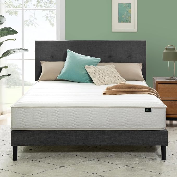 Zinus 8 Inch Foam and Spring Hybrid Mattress [New Version], California King, Fiberglass Free, Medium Firmness, Durable Support, Certified Safe Foams & Fabric, Mattress in A Box