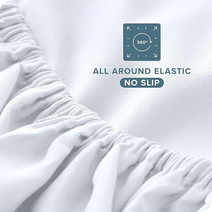 Bare Home King Sheet Set - 1800 Ultra-Soft Microfiber King Bed Sheets - Double Brushed - Deep Pockets - Easy Fit - 4 Piece Set - Bedding Sheets & Pillowcases (King, White)
