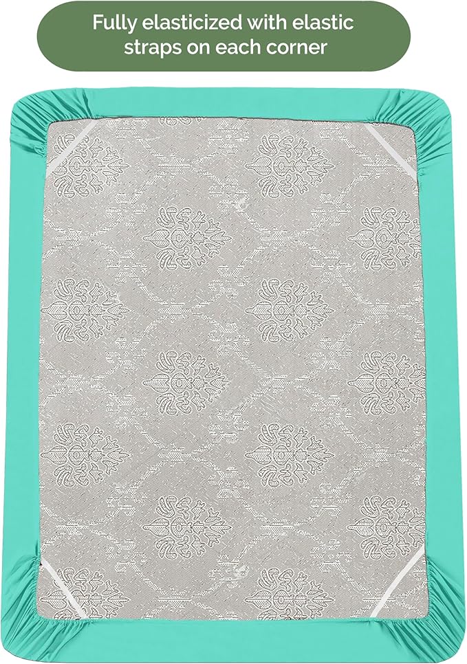 Elegant Comfort 1500 Premium Hotel Quality 18-21 Inches Deep - Extra Deep Pocket Single Fitted Sheet for High Mattress, Luxury and Softest, Smart Pocket - Wrinkle Free, Twin/Twin XL, Paradise Teal