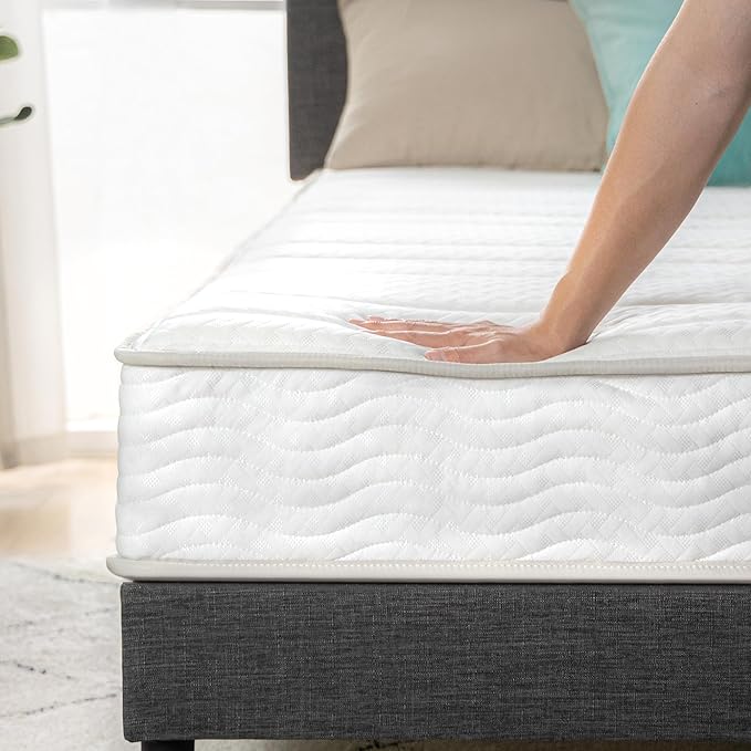 Zinus 8 Inch Foam and Spring Hybrid Mattress [New Version], California King, Fiberglass Free, Medium Firmness, Durable Support, Certified Safe Foams & Fabric, Mattress in A Box
