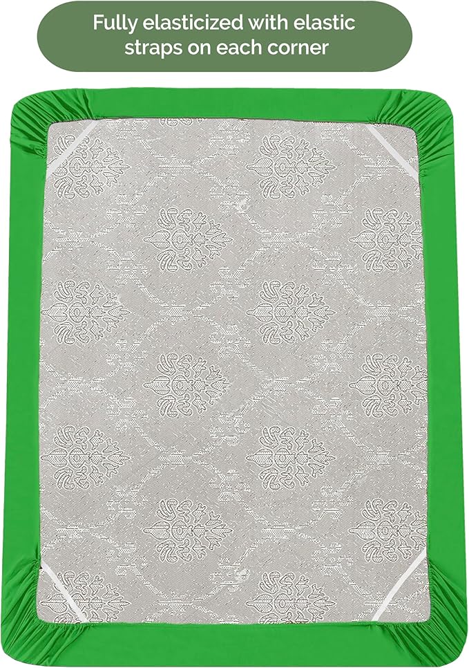 Elegant Comfort 1500 Premium Hotel Quality 18-21 Inches Deep - Extra Deep Pocket Single Fitted Sheet for High Mattress, Luxury and Softest, Smart Pocket - Wrinkle Free, King, Emerald Green