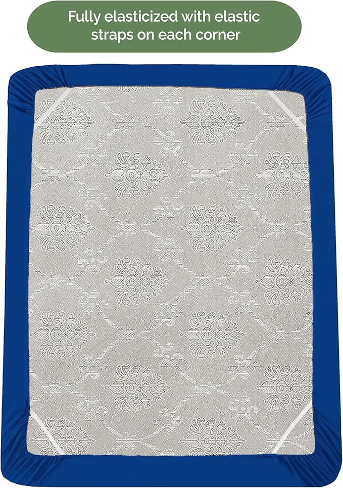 Elegant Comfort 1500 Premium Hotel Quality 18-21 Inches Deep - Extra Deep Pocket Single Fitted Sheet for High Mattress, Luxury and Softest, Smart Pocket - Wrinkle Free, California King, Royal Blue