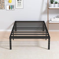 Maenizi 12 Inch Twin Bed Frame No Box Spring Needed, Heavy Duty Metal Platform Bed Frame Twin Size Support Up to 2500 lbs, Easy Assembly, Noise Free, Black