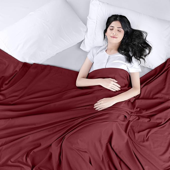 Utopia Bedding Flat Sheet - Soft Brushed Microfiber Fabric - Shrinkage & Fade Resistant Top Sheet - Easy Care - 1 Flat Sheet Only (King, Burgundy)