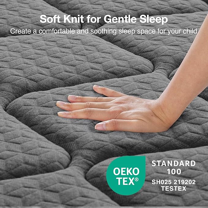 Novilla Twin XL Mattress 6 Inch for Kids,XL Twin Size Hybrid Mattress with Bonnell Coil & Gel Memory Foam for Cooling Comfort & Pressure Relief CertiPUR-US Certified Mattresses in a Box