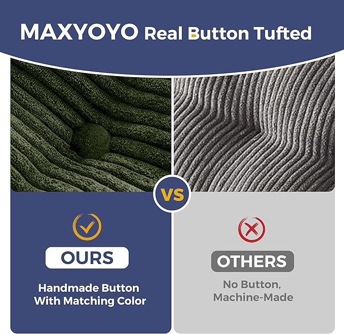 MAXYOYO Convertible Sofa Bed, Pull Out Loveseat Sleeper Sofa, 2 in 1 Folding Couch Bed, Fold Out Floor Couch with Pillows for Living Room Bedroom Lounge, Dark Green