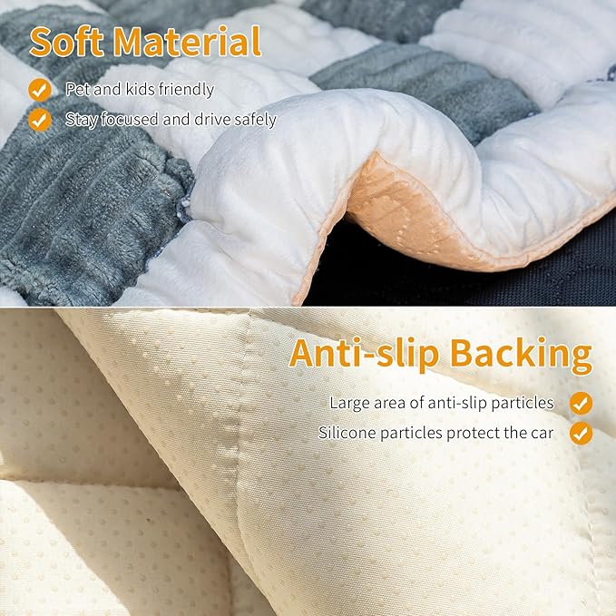 Sofa Couch Cover, Sofa Covers for Dogs Washable, Non-Slip Striped Sofa Slipcovers for Sectional Sofa, Sofa Cover Furniture Protector for L Shaped(1pc, Grey&White, 24.8"×54")