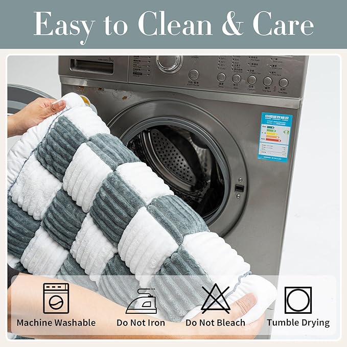 Sofa Couch Cover, Sofa Covers for Dogs Washable, Non-Slip Striped Sofa Slipcovers for Sectional Sofa, Sofa Cover Furniture Protector for L Shaped(1pc, Grey&White, 24.8"×54")