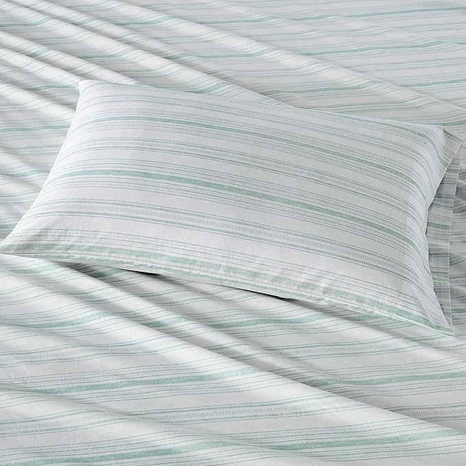 Comfort Spaces 100% Cotton Sheet Set Breathable, Lightweight, Soft with 12" Elastic Pocket Fits up to 14" Mattress, All Season Cozy Bedding, Matching Pillow Case, Twin Good Vibes 3 Piece
