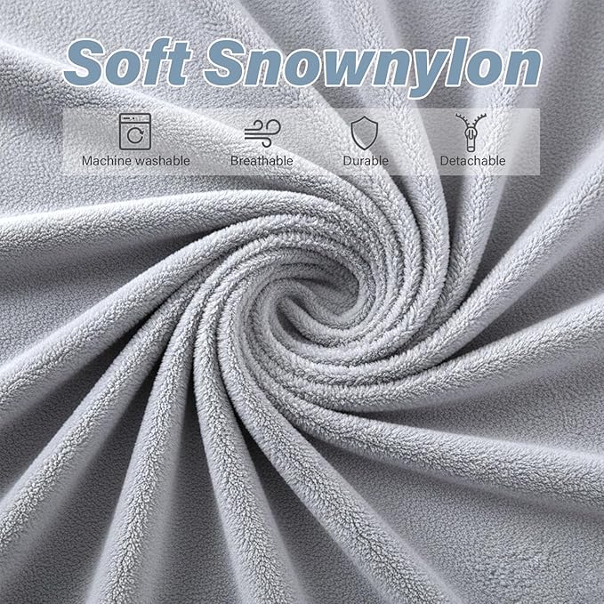 Tiita Convertible Folding Sofa Bed Twin Size for Adults with Pillow, Plush Fabric Floor Mattress Couch Bed, Washable Cover & Side Pocket, Guest Room, Dorm, Apartment, Living Room, White Gray