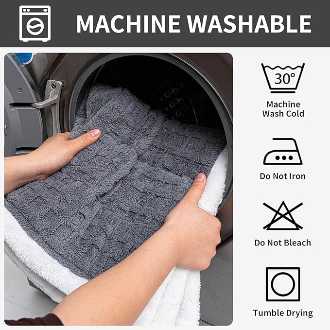 Dog Couch Cover, Couch Cover for Dogs Washable, Funny Fuzzy Plush Sofa Covers, Non Slip Dog Covers for Couches and Sofas, Sofa Pad Furniture Protector for L Shaped(Dark Grey, 27.6"x 27.6")