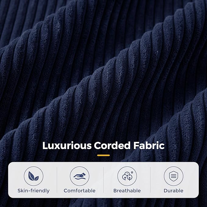 MAXYOYO Modular Sectional Sofa Couch, Foldable Oversized U Shaped Cloud Couch with Pillows, Tufted Boneless Sleeper Lounger Floor Sofa Bed for Living Room, No Assembly Required, Navy