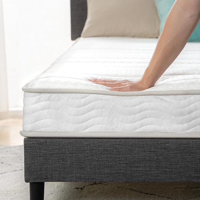 Zinus Narrow Twin Mattress (30” Wide x 75” Long), 6 Inch Foam & Spring Hybrid Mattress for Bunk Beds, Trundles, RVs & Compact Spaces, Medium Firm Feel, CertiPUR-US Certified